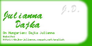 julianna dajka business card